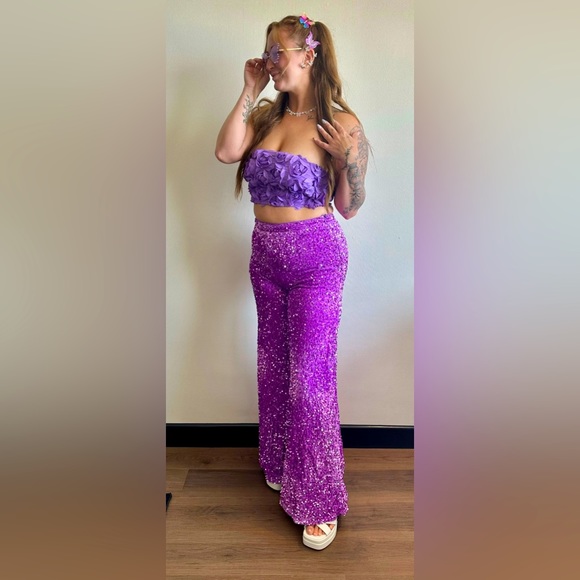 BEAUTIFUL 2 piece violet set. - Picture 4 of 4